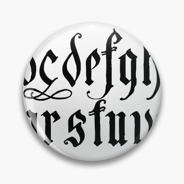 Item preview, Flourished blackletter alphabet designed and sold by herracaligari.