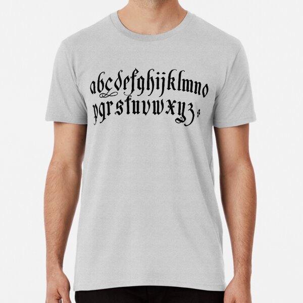 Item preview, Flourished blackletter alphabet designed and sold by herracaligari.