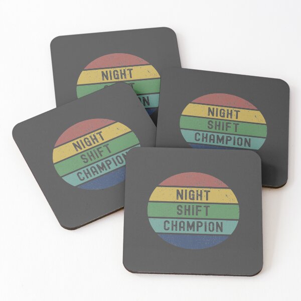 Item preview, Night Shift Champion - Cool Distressed Sunset Novelty Graphic designed and sold by Dorkification.