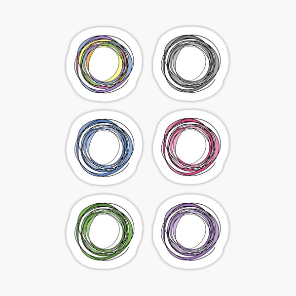 Scribble Stickers Sticker