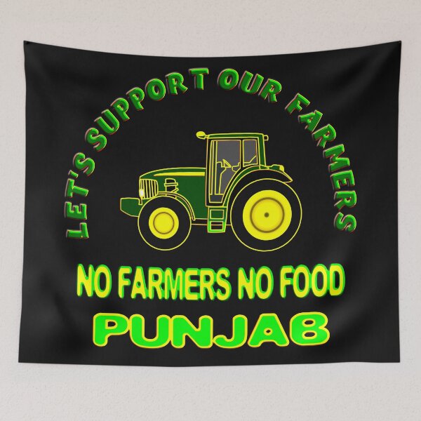 Item preview, LET'S SUPPORT OUR FARMERS PUNJAB designed and sold by Ralek.