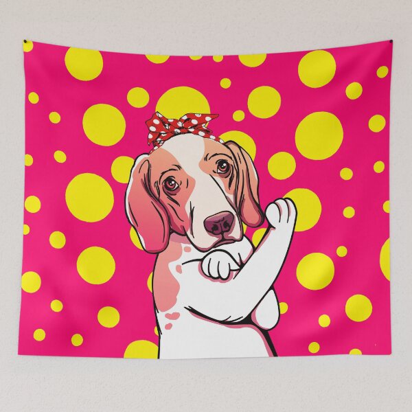 Item preview, Retro American Foxhound Dog Mom Gift designed and sold by MrEddie10.