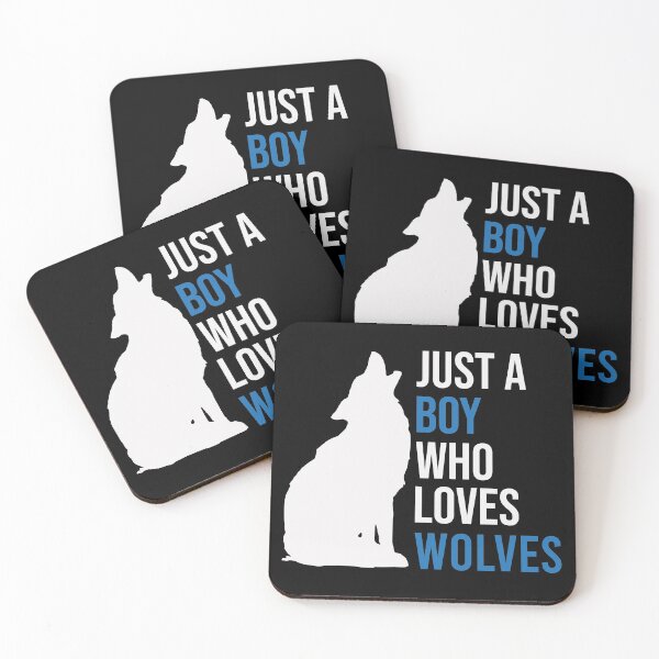 Item preview, Just A Boy Who Loves Wolves V2 designed and sold by Illustragrump.