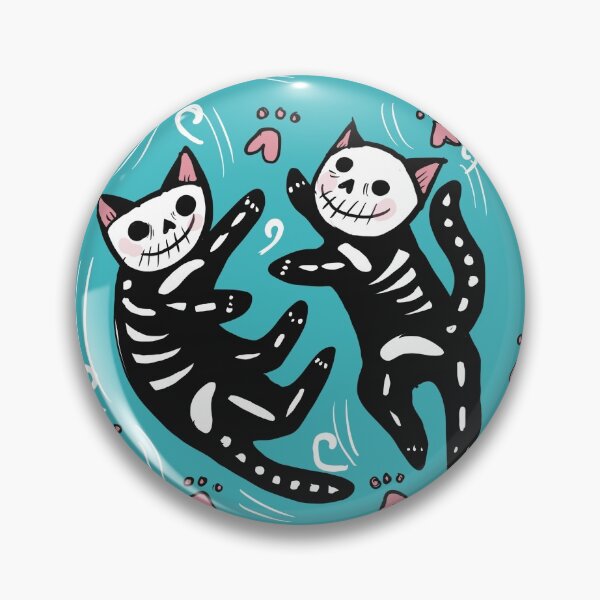 Item preview, Fighting skelecats  designed and sold by Memoirearts.