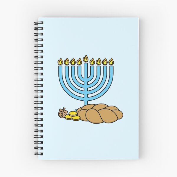 Item preview, Menorah, Gelt, Dreidel, & Challah - Hanukkah Design designed and sold by ambertanderes.