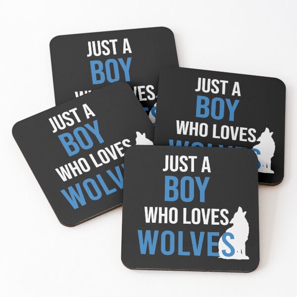 Item preview, Just A Boy Who Loves Wolves designed and sold by Illustragrump.