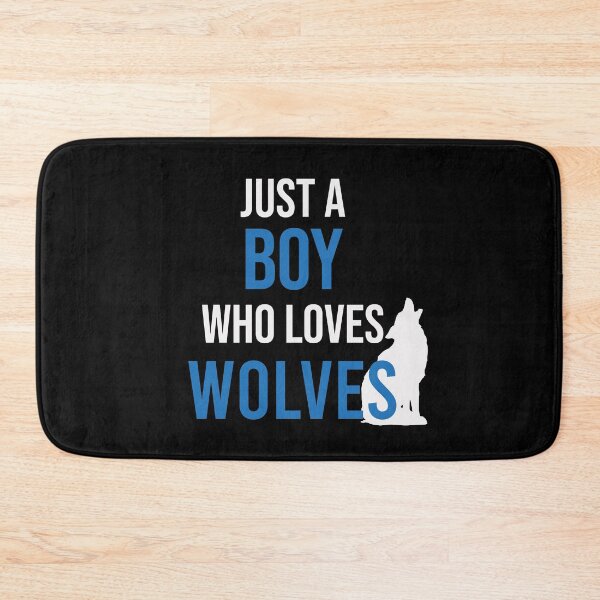 Item preview, Just A Boy Who Loves Wolves designed and sold by Illustragrump.