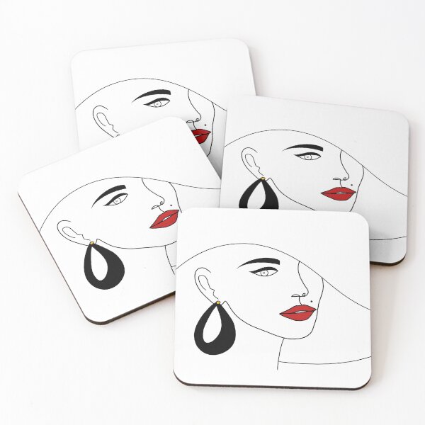 Item preview, Glamorous Hat Lady Red Lip designed and sold by GaiaByMila.