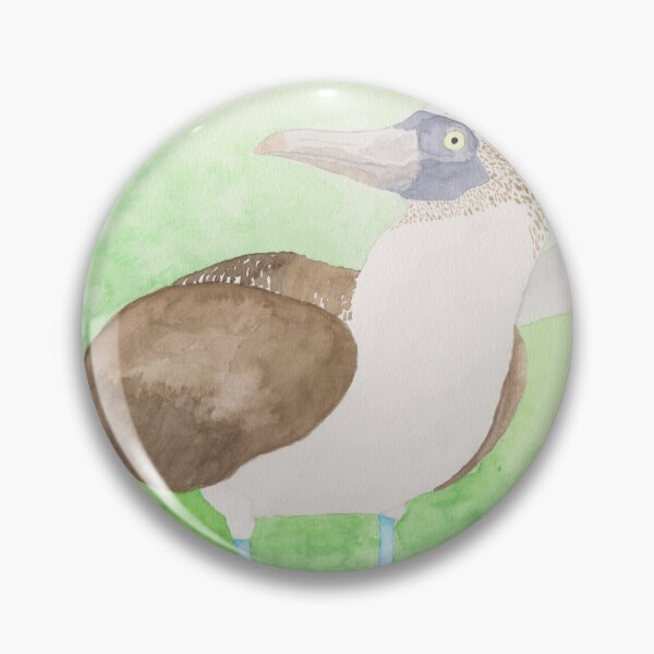 Item preview, Blue Footed Booby watercolor painting wildlife designed and sold by TheWaterBirds.