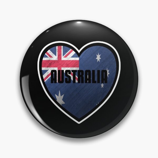 Item preview, Australia Heart Icon with Bold Text and Flag Overlay designed and sold by dylanxh.