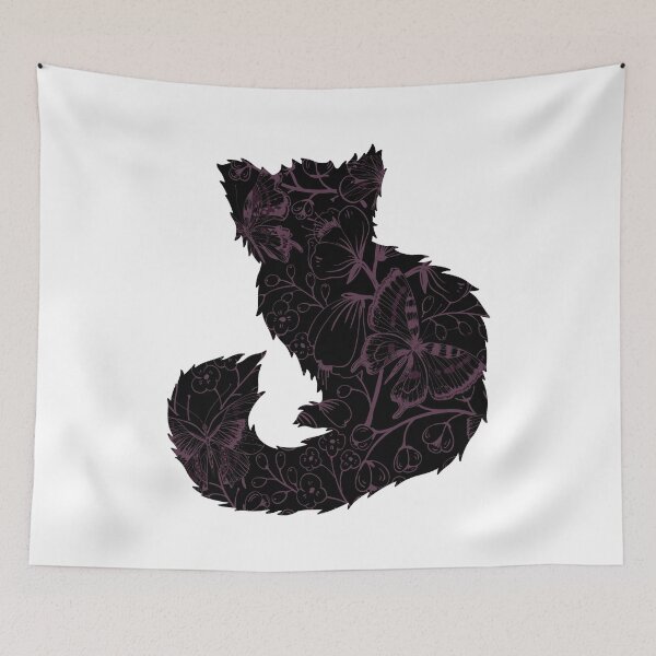 Item preview, Cute Red Panda Silhouette with Butterflies designed and sold by Cute  Pawz.