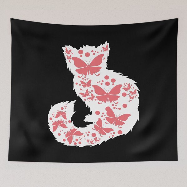 Item preview, Cute Red Panda Silhouette with Butterflies designed and sold by Cute  Pawz.