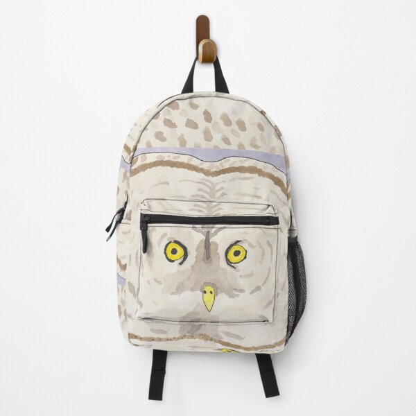 Item preview, Great Gray Owl funny owl watercolor face designed and sold by TheWaterBirds.