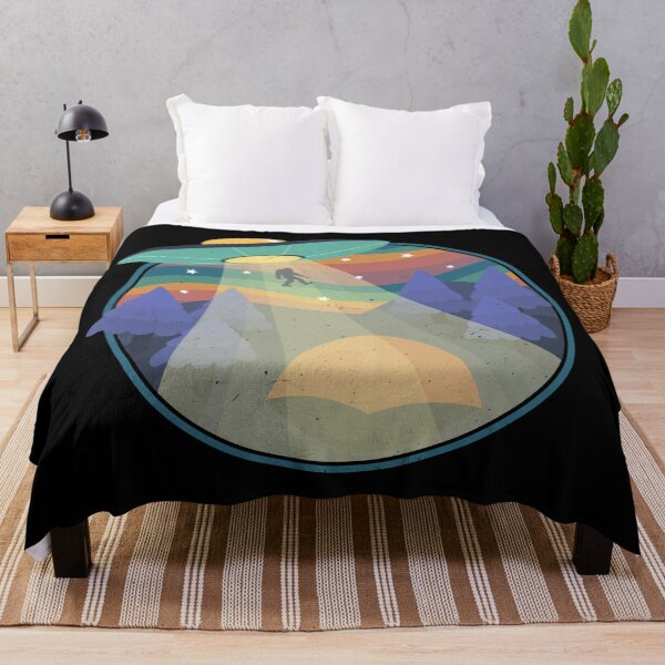 Item preview, Retro Sunset Alien UFO Camping Adventure. designed and sold by shirtdan.