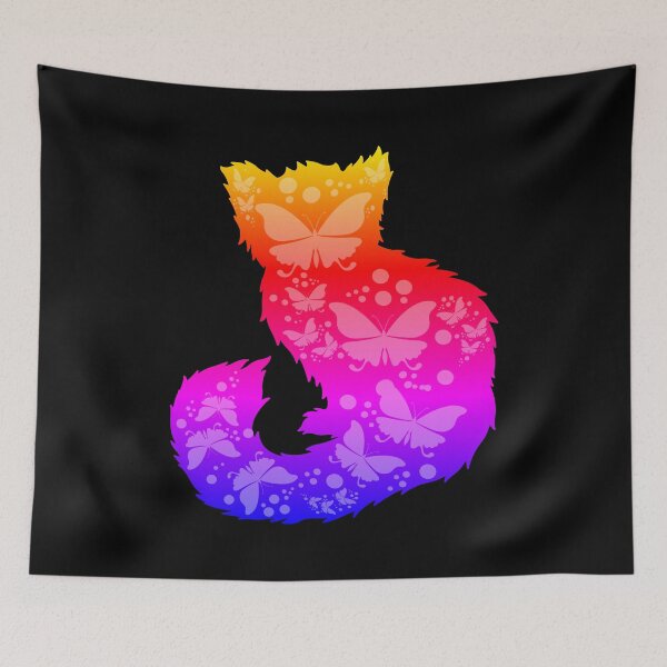 Item preview, Cute Red Panda Silhouette with Butterflies designed and sold by Cute  Pawz.