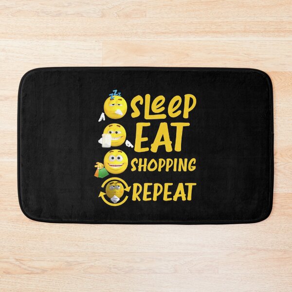 Item preview, Eat Sleep Shopping Repeat, Funny design  designed and sold by happy gift art.