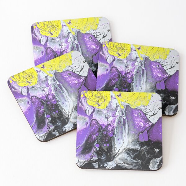 Item preview, Abstract Nonbinary Pride Flag Art designed and sold by snowpinecone.
