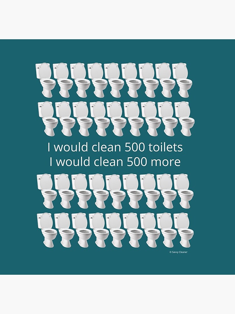 Thumbnail 5 of 5, Coasters (Set of 4), I Would Clean 500 Toilets Funny Cleaning Humor designed and sold by SavvyCleaner.