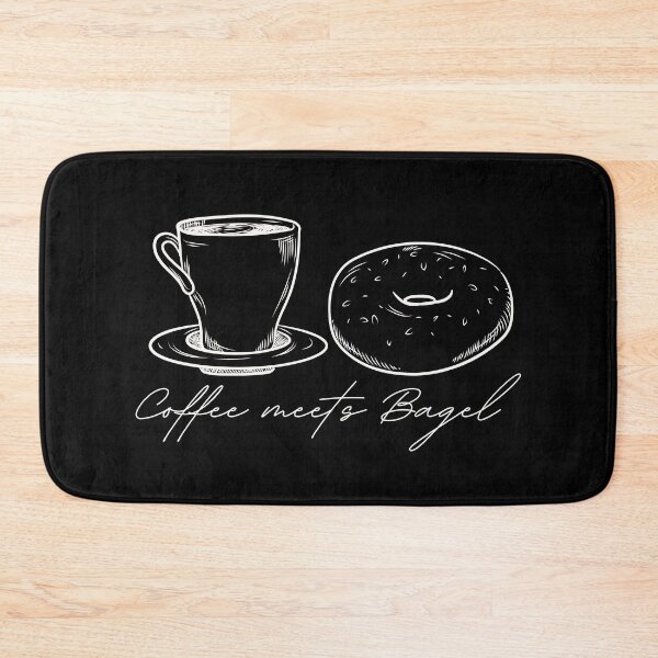 Item preview, Coffee Meets Bagel Handrawn Vintage Design Black designed and sold by CheraeLynn.