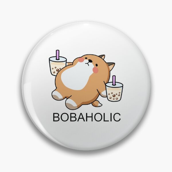 Item preview, Lazy Bobaholic Shiba Loves Boba! designed and sold by SirBobalot.