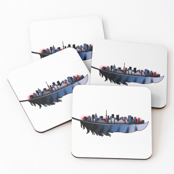Item preview, Toronto Blue Jay Feather Skyline designed and sold by Ekorn17.