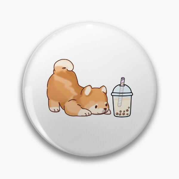 Artikelvorschau, Der süße kleine Shiba liebt Boba! entworfen und verkauft von SirBobalot.