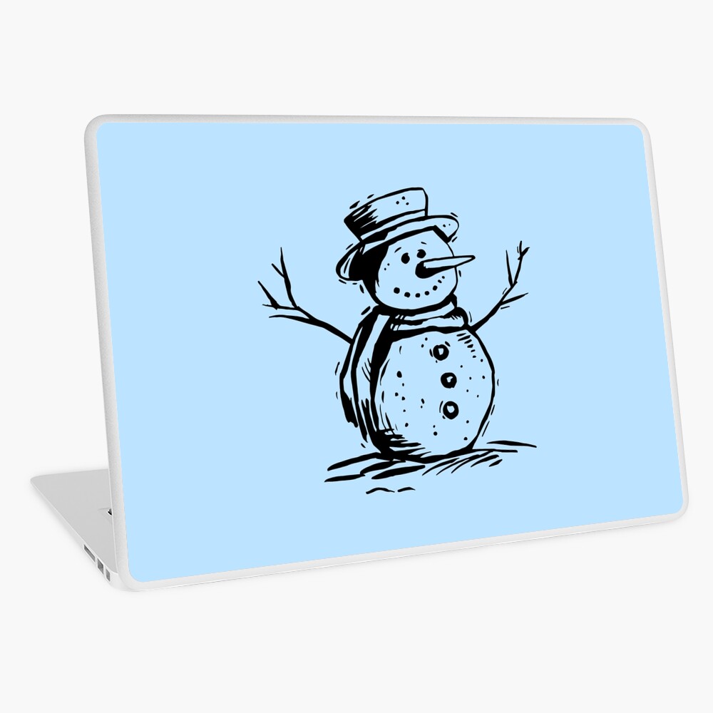 cute happy smile Christmas winter Snowman with... - Stock Illustration  [95821812] - PIXTA