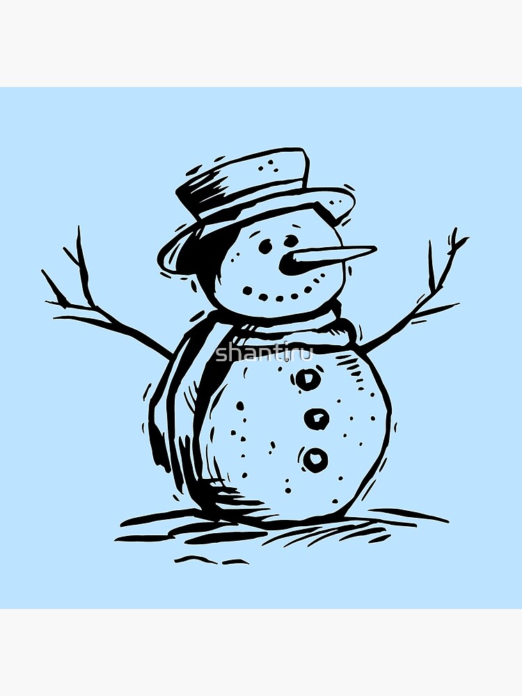 Drawing a cute snowman Do you want to learn how to draw the cutest snowman?  Join us as we show you step-by-step how to create a winter snowman. Enjoy  some festive music