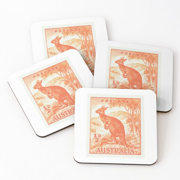 Item preview, 1949 AUSTRALIA Kangaroo Postage Stamp designed and sold by retrographics.