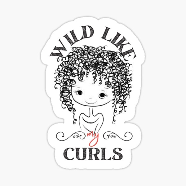 Item preview, WILD LIKE MY CURLS cute gift for girls designed and sold by zeg-shop.