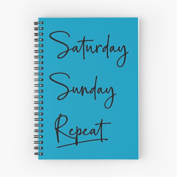 Item preview, Saturday, Sunday and repeat designed and sold by Elis-Art.