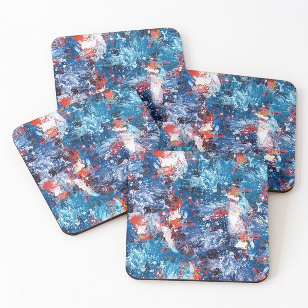 Artikelvorschau, Blaue abstrakte Grunge Acryl Art entworfen und verkauft von snowpinecone.