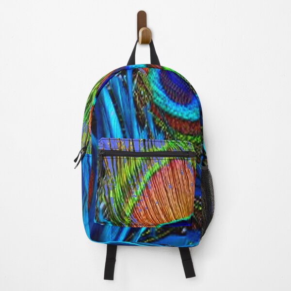 Item preview, ABSTRACT BLUE PEACOCK FEATHERS PATTERN ART designed and sold by sharlesart.