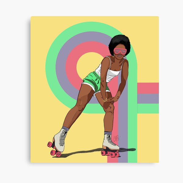 Rock With It - Rollergirl 1 Canvas Print