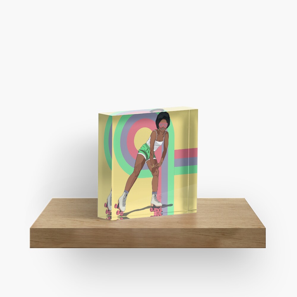 Rock With It - Rollergirl 1 Acrylic Block