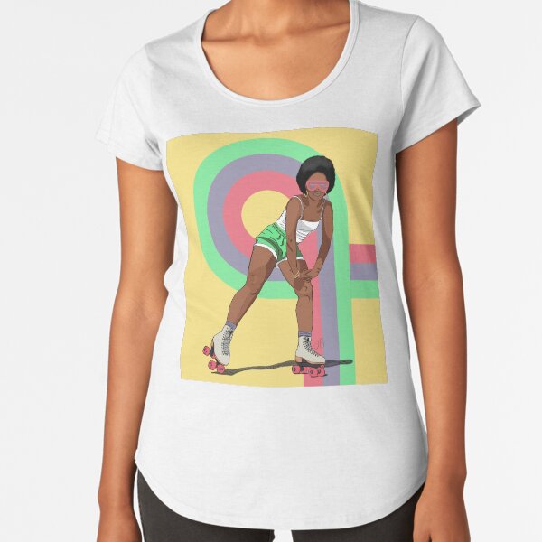 Rock With It - Rollergirl 1 Premium Scoop T-Shirt