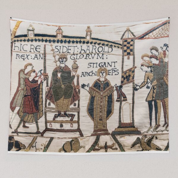 Item preview, Bayeux Tapestry Harold coronation designed and sold by Qrhoo.