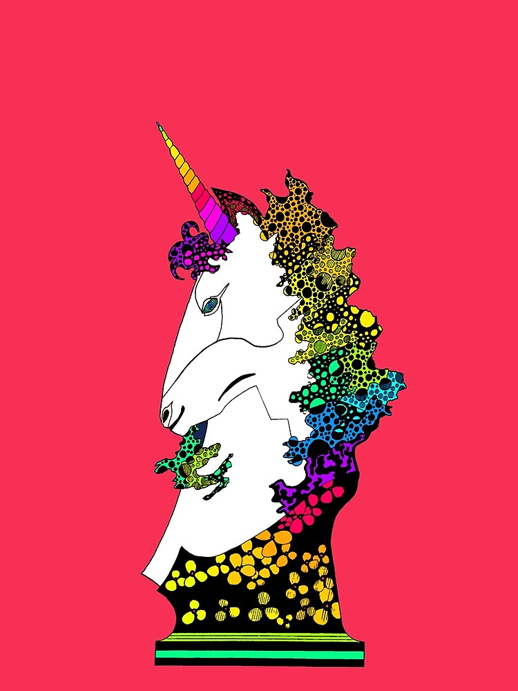 Thumbnail 5 of 5, Graphic T-Shirt, Uni-on-Coral designed and sold by EckerRobertsArt.