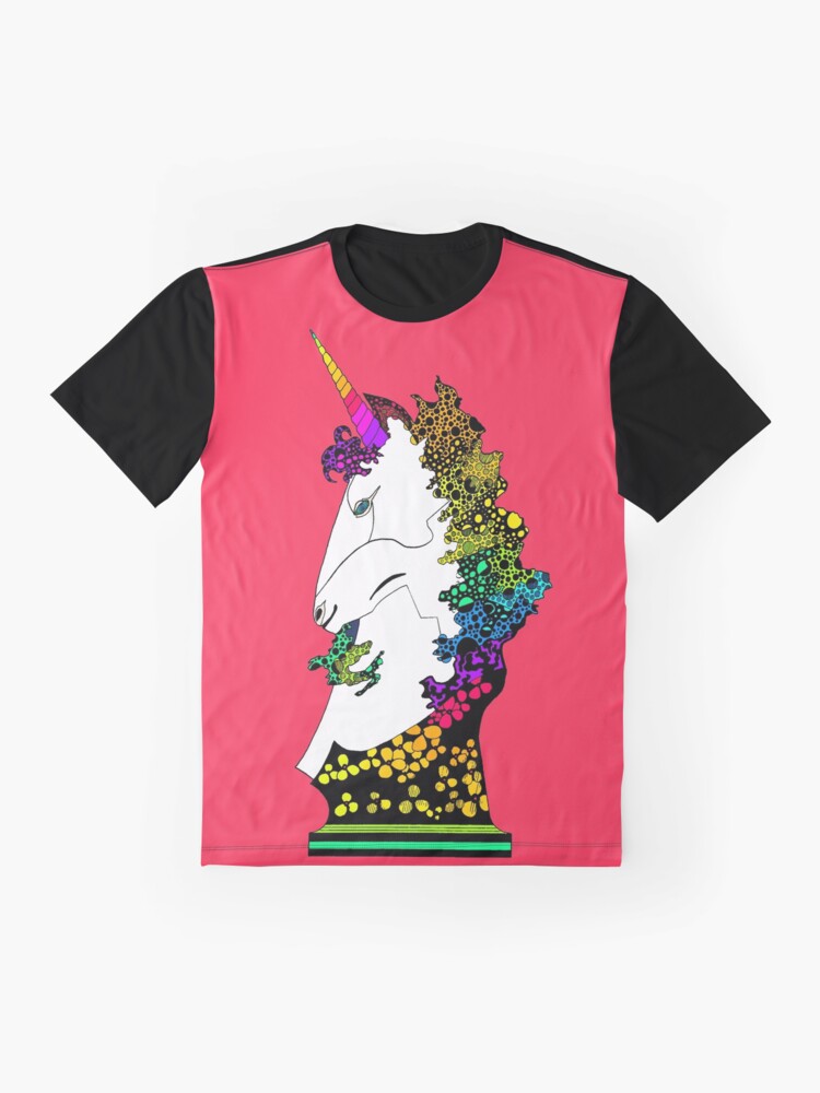 Thumbnail 4 of 5, Graphic T-Shirt, Uni-on-Coral designed and sold by EckerRobertsArt.