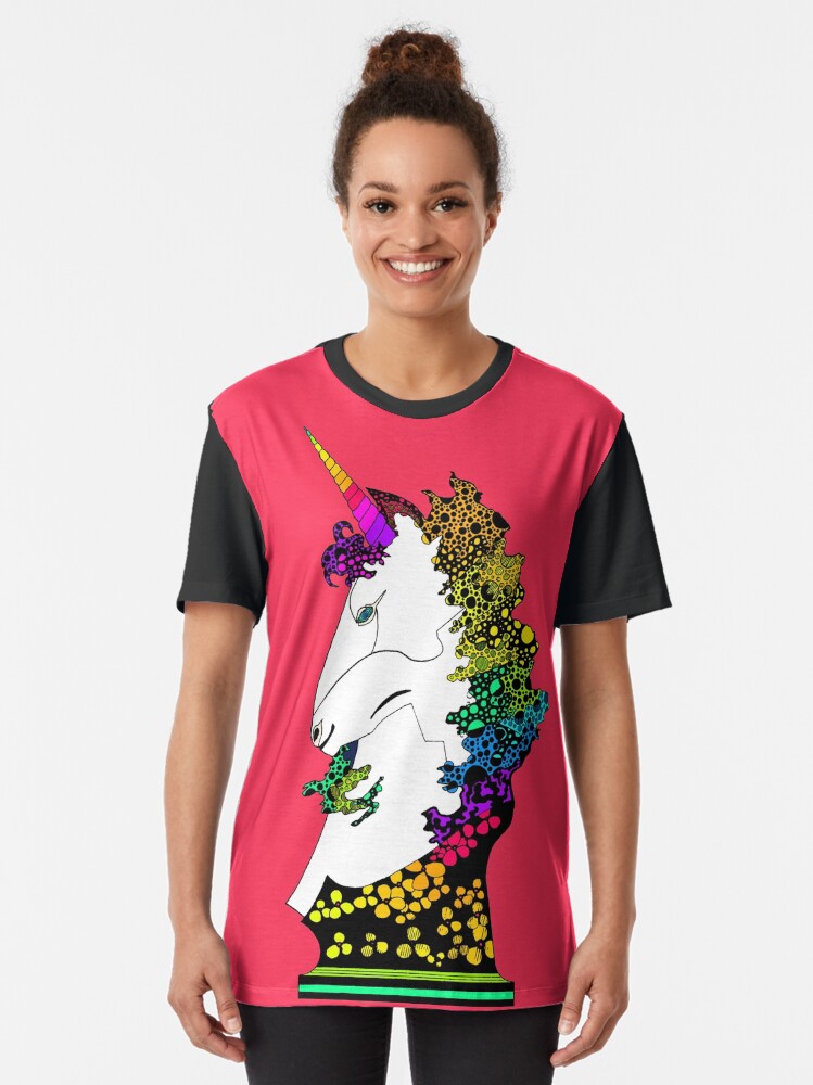Thumbnail 2 of 5, Graphic T-Shirt, Uni-on-Coral designed and sold by EckerRobertsArt.