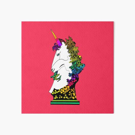 Uni-on-Coral Art Board Print