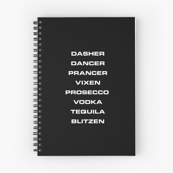 Aperçu de l'œuvre Dasher Dancer Prancer Vixen Whisky Vodka Tequila Blitzen Reindeer créée et vendue par ardasen.