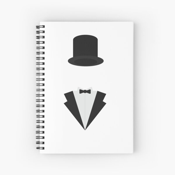 Suit Jacket Spiral Notebooks Redbubble - tix top hat suit roblox