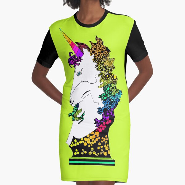 Uni-on-Green Graphic T-Shirt Dress