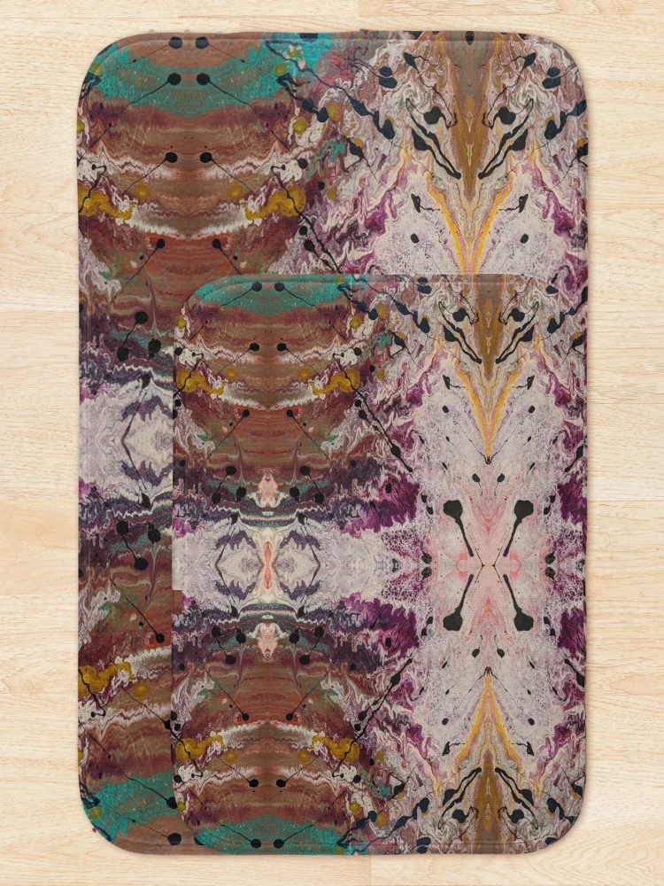 Thumbnail 5 of 6, Bath Mat, Abstract Pattern 14 designed and sold by Maxwell Nightser.