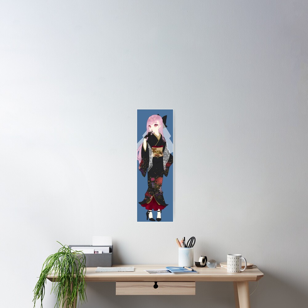 "Mori Calliope Kimono" Poster for Sale by UwUSenpai Redbubble