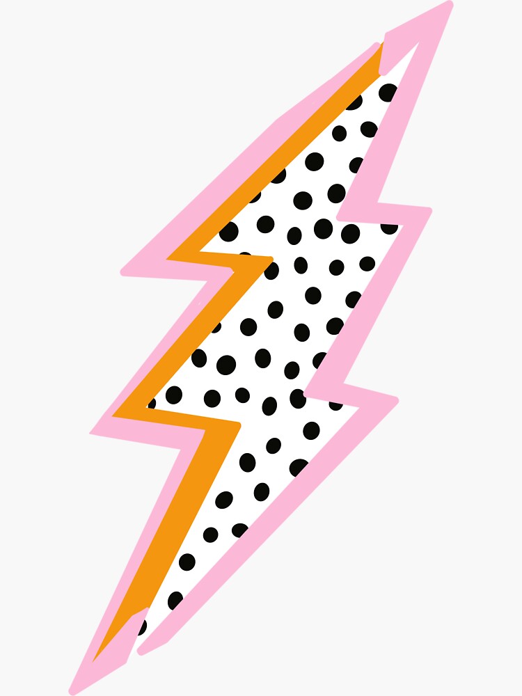 "Aesthetic lightning bolt sticker" Sticker for Sale by PapayaStickers