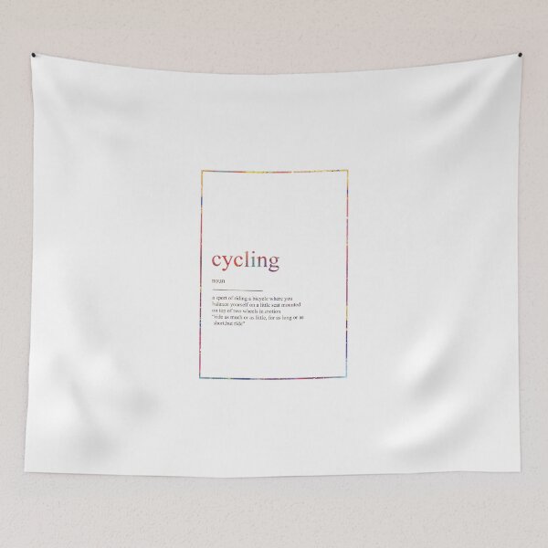 Item preview, Cycling Watercolor Map Yoga Quote Definition Des designed and sold by vividpixelusa.
