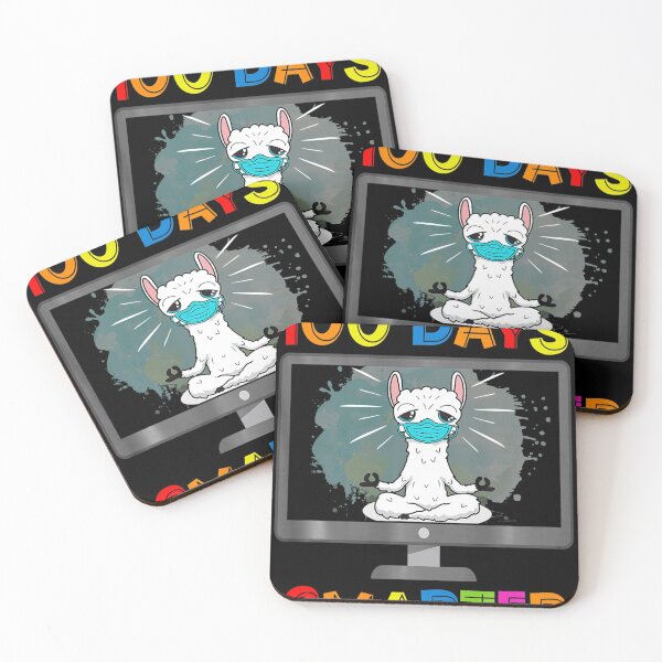 Item preview, 100 Days Smarter llama wear mask 100th Day of School designed and sold by Alex Cuttell.