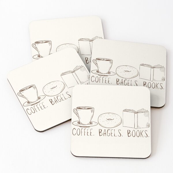 Item preview, Coffee Meets Bagel (and Books) designed and sold by CheraeLynn.